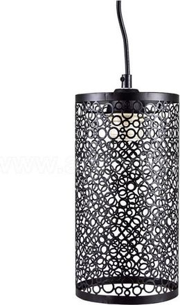 Trade Shop Trade Shop Traesio - Trade Shop - Lampadario Pendente A Sospensione In Metallo Nero Matto Stile Elegante Vt-7131