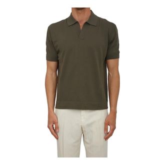 Paolo Pecora Polo Shirts, male, Green, Size: XL Maglia A Polo