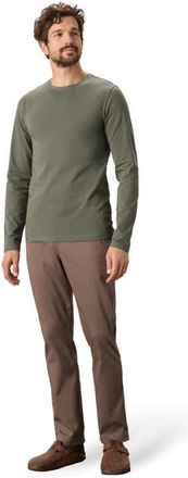 Pact Luxe Essential Slim Long Sleeve Tee Made With Organic Cotton in Dusted Green at Nordstrom, Size X-Large