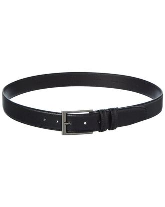 Brooks Brothers Feather Edge Textured Leather Belt