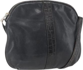 Fendi Pre-owned Cross Body Bags, female, Black, Size: ONE SIZE Pre-owned Leather Cross Body Bag