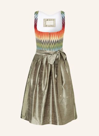 Alpenherz Dirndl FILIPA - ORANGE/ OLIV/ GELB