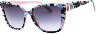 Bebe BB7238 001 Womens Sunglasses Blue Size 55
