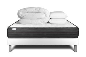 VITALIT Pack Colch&oacute;n Blanco Espuma Viscoel&aacute;stica 180 X 200
