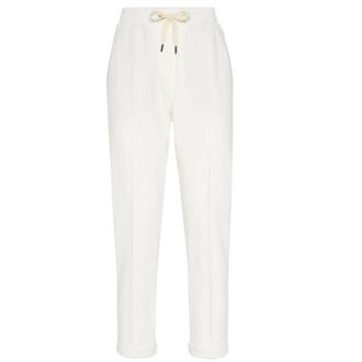 Brunello Cucinelli Donna, Pantaloni, Beige, M, new