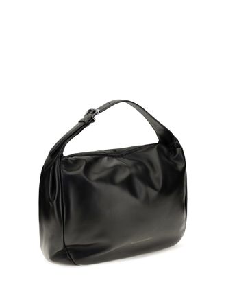 Brunello Cucinelli Womens Boule Nappa Leather Shoulder Bag Nero Calf Bos Taurus