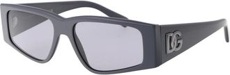 Dolce & Gabbana Stijlvolle zonnebril met model 0Dg 4453 - Heren - Zonnebrillen - Grijs - 55 MM - Accessoires