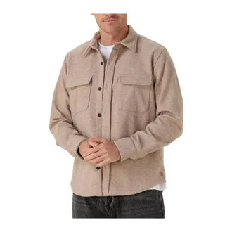 Dstrezzed Dstrezzed, Overhemden, Heren, Beige, M, Polyester, Ulrik Overshirt
