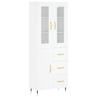 Berkfield Home Highboard White 69.5x34x180 cm Engineered Wood