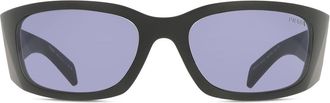 Prada PR A19S 1BO40G Mens Sunglasses Black Size 60