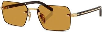 Prada Sunglasses, male, Yellow, Size: 55 MM D55S Sunglasses