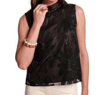 Frances Valentine Diplomat Top In Black