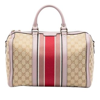 Gucci Pre-owned Handbags, female, Beige, Size: ONE SIZE Pre-owned Satchel