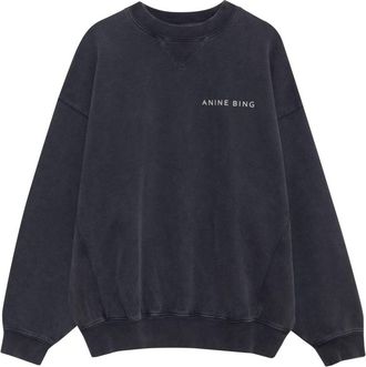 Anine Bing logo-print sweatshirt - Black