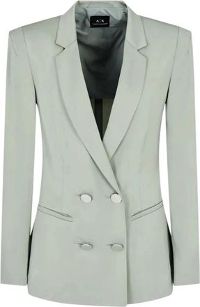 Emporio Armani Giacca - Dames - Blazers - Groen - 3XL - Jassen