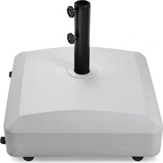 Best Choice Products Fillable Mobile Umbrella Base Heavy Duty Market Stand w/ Wheels, Locks, 123lb Capacity