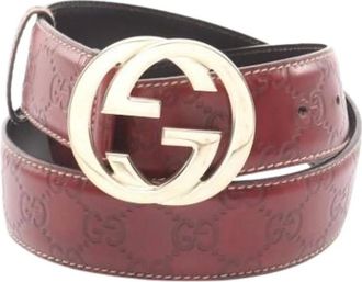 Gucci Pre-owned Belts, female, Red, Size: ONE SIZE Pre-owned Vintage Belt