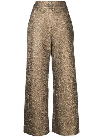 Shiatzy Chen Pantaloni metallizzati Genisis - Oro