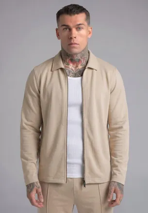 Siksilk Sobrecamisa Elegante Ecru para Hombres XXL