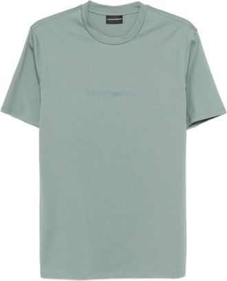 Emporio Armani Light Green Round Neck Logo T-shirt