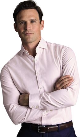 CHARLES TYRWHITT Non-Iron Twill Stripe Shirt