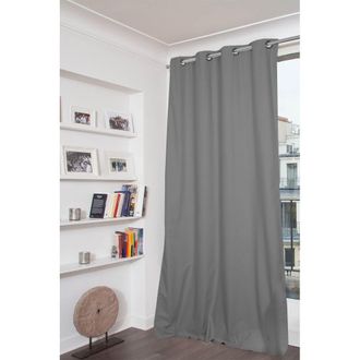 MOONDREAM Cortina opaca100% ollaos gris MC09 135x250