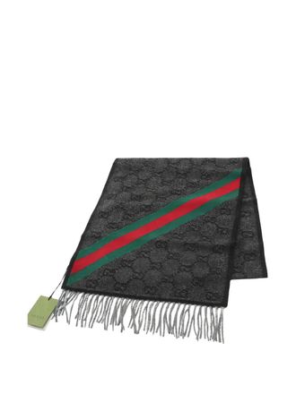 Gucci Sciarpa con motivo GG anni 2020 - Grigio