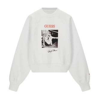 Guess Mujer, Sudaderas, Blanco, Talla: XS