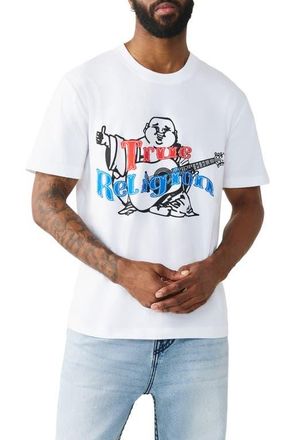 True Religion Original Buddha Heavyweight Cotton Graphic T-Shirt in Optic White at Nordstrom, Size Xxx-Large