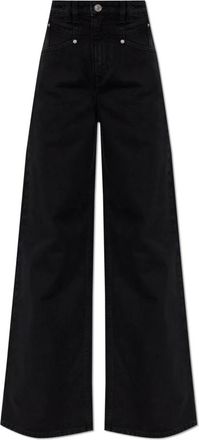 Isabel Marant Lemony Jeans - Dames - Loose Fit Jeans - Zwart - XS - Katoen - Jeans