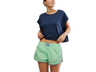 Free People Movement My Time T-Shirts Womens Clothing Midnight Navy : LG (Womens 12-14), Cotton/Polyester