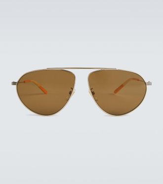 Gucci Occhiali da sole aviator in metallo
