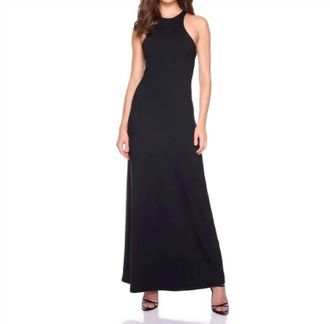 Susana Monaco Racer Back Tank Long Dress In Black