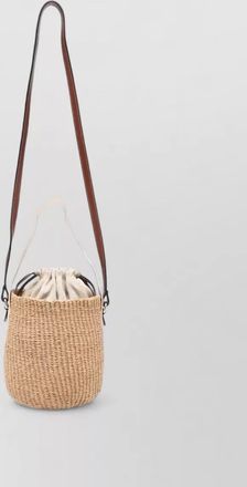 Chlo&eacute; woody bucket satchel bag adjustable strap