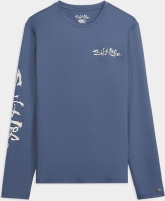 Salt Life Salt Water Perforated Tee in Vintage Indigo at Nordstrom, Size Xx-Large