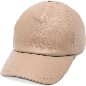 Max Mara Leather Baseball Hat
