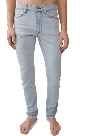 Acne Studios Mens Blue Cotton Skinny Jeans Clothing