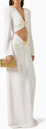 Rowen Rose Maxi Dress With Sun Jewels Size S