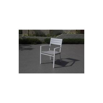 OEM Poltrona In Alluminio Bianco C/cuscino