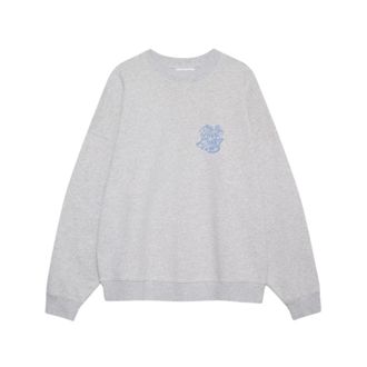Anine Bing Sweatshirts, female, Gray, Size: XS Anine Bing Miles Sweatshirt Waves