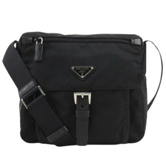 Prada Pre-owned Cross Body Bags, female, Black, Size: ONE SIZE Pre-owned Vintage Shoulder Bag