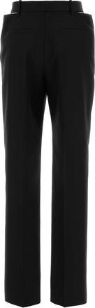 Jil Sander Womens Virgin Wool Trousers Black