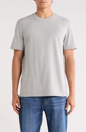 Calvin Klein Classic Fit Heathered Stretch Cotton Piqu&eacute; T-Shirt in Grey Heather at Nordstrom Rack, Size Xx-Large