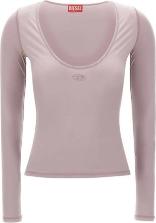Diesel Tops, Dames, Paars, M, Nylon, T-Elphin Top