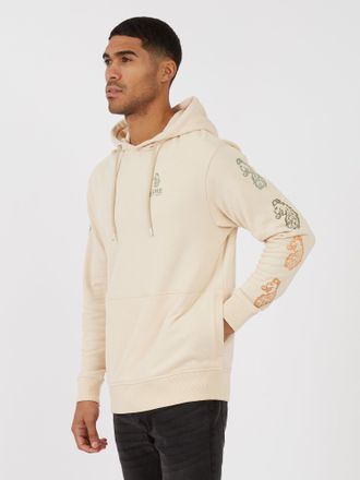 Luke 1977 Mens Blend Relax Fit Hoodie in Beige - Size Medium