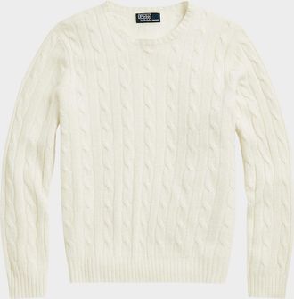 Polo Ralph Lauren Men & apos;s The Iconic Cable-Knit Cashmere Sweater