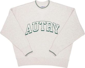 Autry Sweatshirt met lange mouwen in universiteitsstijl - Heren - Sweatshirts - Wit - L - Katoen - Hoodies & sweatvesten