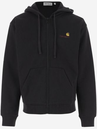 Carhartt Work in Progress Black Logo Hoodie