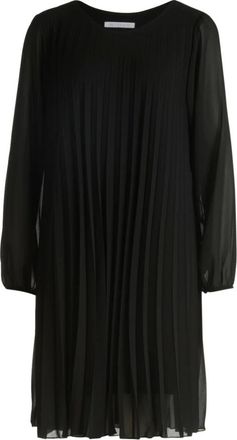 Betty & Co Kleedjes, Dames, Zwart, S, Chiffon, Geplooide Chiffon Jurk
