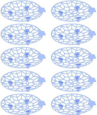 OEM Soporte Para Frutas De 10 Piezas Para Evitar La Pudrici&oacute;n, Estable Y Reutilizable, Estructura Resistente A La Intemperie, Color Azul